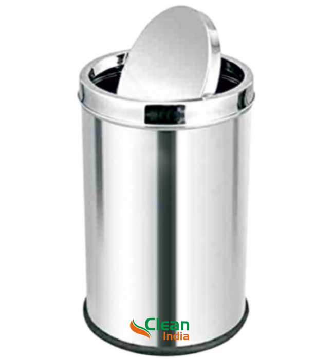 stailness Steel Swing Top Bin